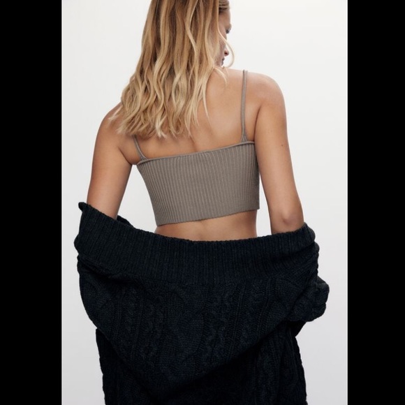Zara Knit Crop Top NWOT - Picture 4 of 7